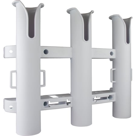 Triple Threat Three Pole Rod Holder - White